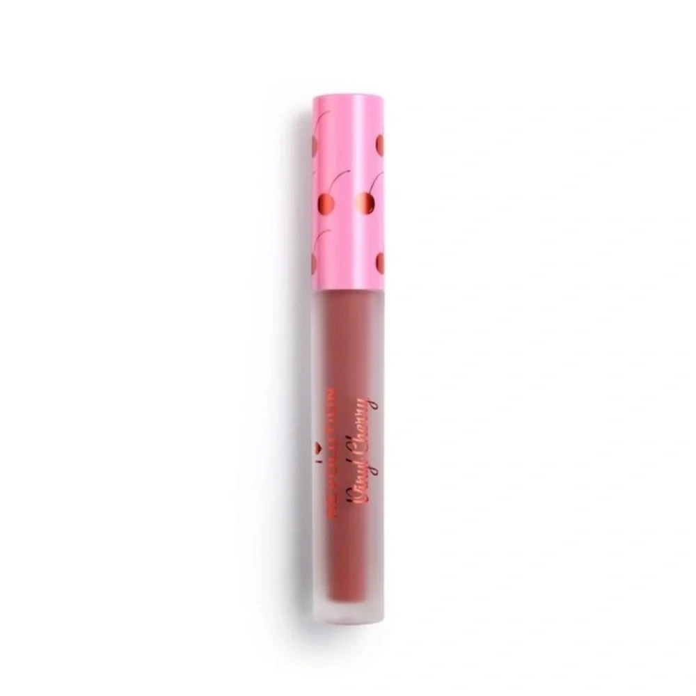 Makeup Revolution x I Heart Revolution Vinyl Cherry Lip Gloss, Cherry Bakewell
